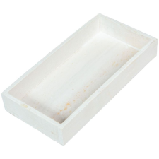  Fa tálca fehér M3x20x10cm dekorációs kellék