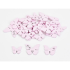  Fa virágmintás pillangó pink 30db/csomag