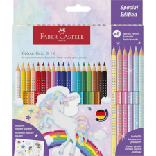 Faber-Castell : 24db-os GRIP színesceruza szett 6db pasztell színnel színes ceruza