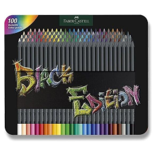 Faber-Castell Black Edition dobozban, 100 színben színes ceruza