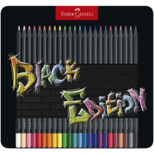 Faber-Castell : Black Edition színes ceruza 24db-os szett fém dobozban színes ceruza