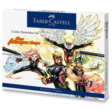 Faber-Castell Comic Illustration filctoll, szett 15 db filctoll, marker