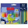 Faber-Castell Dinoszaurusz, kerek, 24 szín, metál és neon színek is (554222)