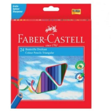 Faber-Castell : ECO háromszögletű színes ceruza készlet hegyezővel - 24 db-os színes ceruza