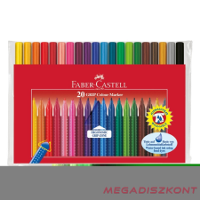 Faber-Castell Filctoll FABER-CASTELL Grip 20db-os készlet filctoll, marker