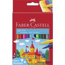 Faber-Castell Filctoll készlet, FABER-CASTELL, 24 különböző szín "Castle" filctoll, marker