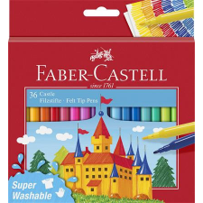 Faber-Castell Filctoll készlet, FABER-CASTELL, 36 különböző szín &quot;Castle&quot; filctoll, marker