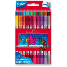 Faber-Castell Glitter kétoldalas, 20 színű toll