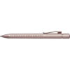 Faber-Castell Golyóstoll, 0,5 mm, nyomógombos, rózsaszín tolltest, FABER-CASTELL "Grip 2010-M", kék