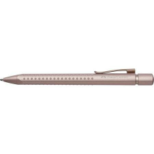 Faber-Castell Golyóstoll, 0,7 mm,  nyomógombos, rózsaszín tolltest, FABER-CASTELL "Grip 2010-M", kék toll