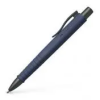 Faber-Castell Golyóstoll, nyomógombos, sötétkék tolltest, FABER-CASTELL "Poly Ball Urban", kék