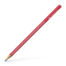 Faber-Castell Grafitceruza, B, háromszögletű, FABER-CASTELL &quot;Sparkle&quot;, cukornád piros ceruza