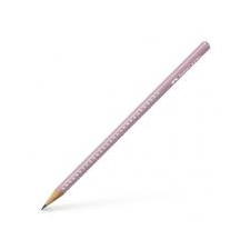 Faber-Castell Grafitceruza, B, háromszögletű, FABER-CASTELL "Sparkle", gyöngyház rózsaszín ceruza