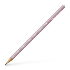 Faber-Castell Grafitceruza, B, háromszögletű, FABER-CASTELL "Sparkle", gyöngyház rózsaszín ceruza