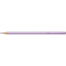 Faber-Castell Grafitceruza, B, háromszögletű, FABER-CASTELL "Sparkle", metál lila ceruza