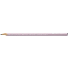 Faber-Castell Grafitceruza, B, háromszögletű, FABER-CASTELL "Sparkle", metál rózsaszín ceruza