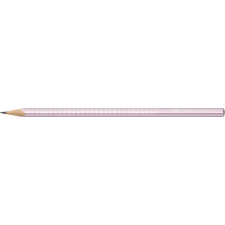 Faber-Castell Grafitceruza, B, háromszögletű, FABER-CASTELL "Sparkle", metál rózsaszín ceruza