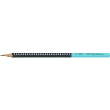 Faber-Castell Grafitceruza, HB, háromszögletű, FABER-CASTELL "Grip 2001", fekete, türkiz ceruza