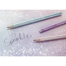 Faber-Castell Grafitceruza SPARKLE Jumbo gyöngyházfényű metál rózsaszín (3) ceruza