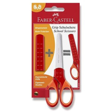 Faber-Castell Grip 13 cm piros olló