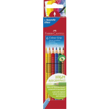 Faber-Castell Grip 2001 Háromszögletű Színes ceruza készlet - 6 különböző szín színes ceruza