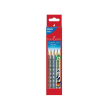 Faber-Castell : GRIP Jumbo metál színesceruza készlet - 5db színes ceruza