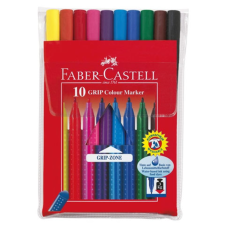 Faber-Castell Grip színes kimosható filctoll 10db-os szett - Faber-Castell filctoll, marker
