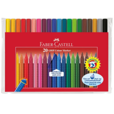 Faber-Castell Grip színes kimosható filctoll 20db-os szett - Faber-Castell filctoll, marker