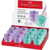 Faber-Castell Hegyező display, kétlyukú, FABER-CASTELL, Grip Auto, vegyes pasztell színek (TFC183103)