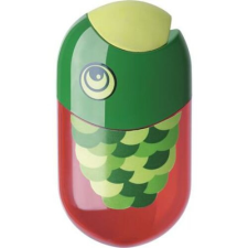 Faber-Castell Hegyező és radír, kétlyukú, tartályos, FABER-CASTELL, hal minta hegyező