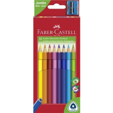 Faber-Castell Jumbo trio Színesceruza készlet 10 db törésmentes hegyezővel Faber Castell színes ceruza