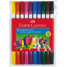 Faber-Castell : Kétvégű, kimosható, 10 db-os filctoll készlet filctoll, marker