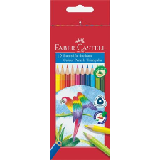 Faber-Castell "Papagáj" Háromszögletű Színes ceruza készlet - 12 különböző szín színes ceruza