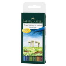 Faber-Castell PITT ecsetfilc készlet, Landscape / Pitt Artist Pen Brush (6 db) filctoll, marker
