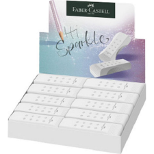 Faber-Castell : RollOn Sparkle pvc mentes radír fehér színben 1db radír