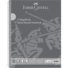 Faber-Castell Spirálfüzet, A4, kockás, 80 lap, perforált, lyukasztott, FABER-CASTELL füzet