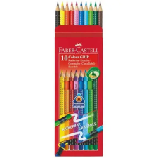 Faber-Castell Színes ceruza Faber-Castell Grip 2001 10 db színes radírral színes ceruza