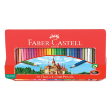 Faber-Castell Színes ceruza faber-castell hatszögletű fémdobozos 36 darabos 115886 színes ceruza
