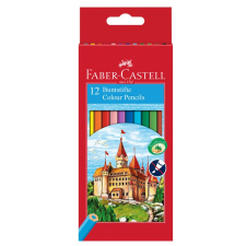 Faber-Castell Színes ceruza FABER-CASTELL hatszögletű 12 db/készlet színes ceruza