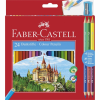 Faber-Castell Színes ceruza FABER-CASTELL hatszögletű 24 db/készlet+ 3 db kétvégű színes ceruza
