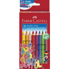 Faber-Castell Színes ceruza készlet, háromszögeltű, vastag, FABER-CASTELL Grip, 10 különböző szín (TFC280922) színes ceruza