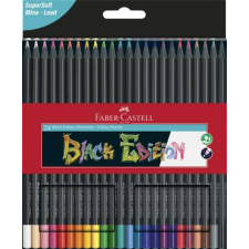 Faber-Castell Színes ceruza készlet, háromszögletű, FABER-CASTELL Black Edition,  24 különböző szín (TFC116424) színes ceruza