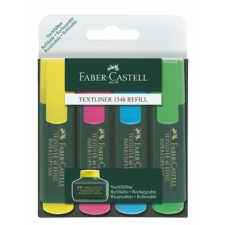 Faber-Castell Szövegkiemelő, 1-5 mm, FABER-CASTELL, "Textliner 48", 4 különböző szín filctoll, marker