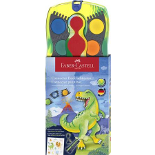 Faber-Castell Vízfesték, 12 darabos, összeilleszthető, FABER-CASTELL, dinoszaurusz ecset, festék