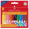 Faber-Castell Zsírkréta FABER-CASTELL Grip Jumbo radírozható 12db-os készlet