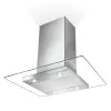 Faber Glassy Isola/SP EV8 X/V NS A90 Sziget páraelszívó LED világítás 1 db motor, 700 m3/h, 52-70 dB zajszint, 90 cm széles, B Energiaosztály