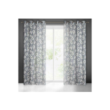  Fabia mintás dekor függöny Szürke/fehér 140x250 cm lakástextília
