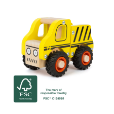  Fából készült jármű az építkezésről fajáték