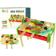 Fából készült játék grilltartozékok Grillezőnyársak Grillezés Sütés 10179 konyhakészlet
