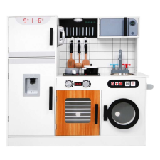  Fából készült konyha fény- és hanghatásokkal konyhakészlet